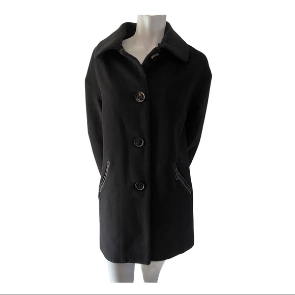 Nikki Jones Jackets & Blazers - Nikki Jones Black Wool/Cashmere Winter Coat Size 6